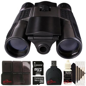 Vivitar VIV-CV-1225V 8MP 2-in-1 Binoculars and Digital Camera Black Bundle - 1 of 1