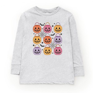 Pumpkin Basket Chart  - Toddler Long Sleeve Graphic Tee and Youth Long Sleeve Graphic T-Shirt - 1 of 3