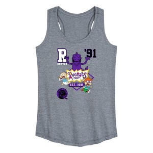Women's - Rugrats - Reptar Is Out There '91 Graphic Racerback Tank - 1 of 4
