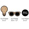 Big Dot of Happiness Bright Future - DIY Shaped Graduation Party Cut-Outs - 24 Count - 2 of 4