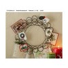 tagltd Antique Bronze Spiral Wreath Greeting Card Holder Wall Art 14.5 in Diameter Christmas Decor Spot Clean - 2 of 2