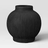 Round Ceramic Vase Black - Threshold™