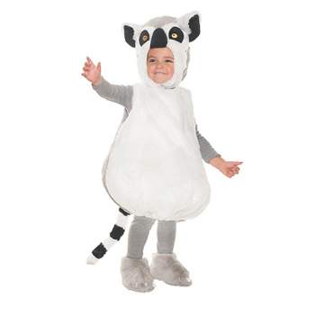 Halloween Express Toddler Ring Tail Lemur Costume - Size 2T-4T - White