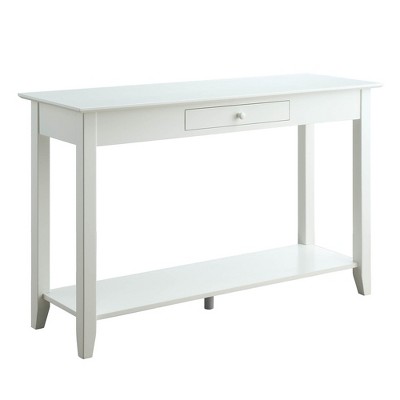 American Heritage Console Table with Drawer White - Breighton Home