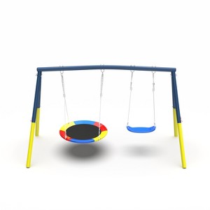 Dexmalle 440lbs Swing Set with Heavy-Duty A-Frame Metal - 1 of 4