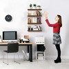 Sorbus 4 Pack Wall Mounted Floating Shelves - for storage and displaying showpieces, home decor items, and other prized possessions - 4 of 4