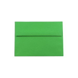 JAM Paper A8 Colored Invitation Envelopes 5.5 x 8.125 Green Recycled Bulk 250/Box (95625H) - 1 of 2