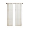 MAYEERTY 2 Pcs Window Panels Yarn Dye Sheer Curtain Panel Pair - 4 of 4