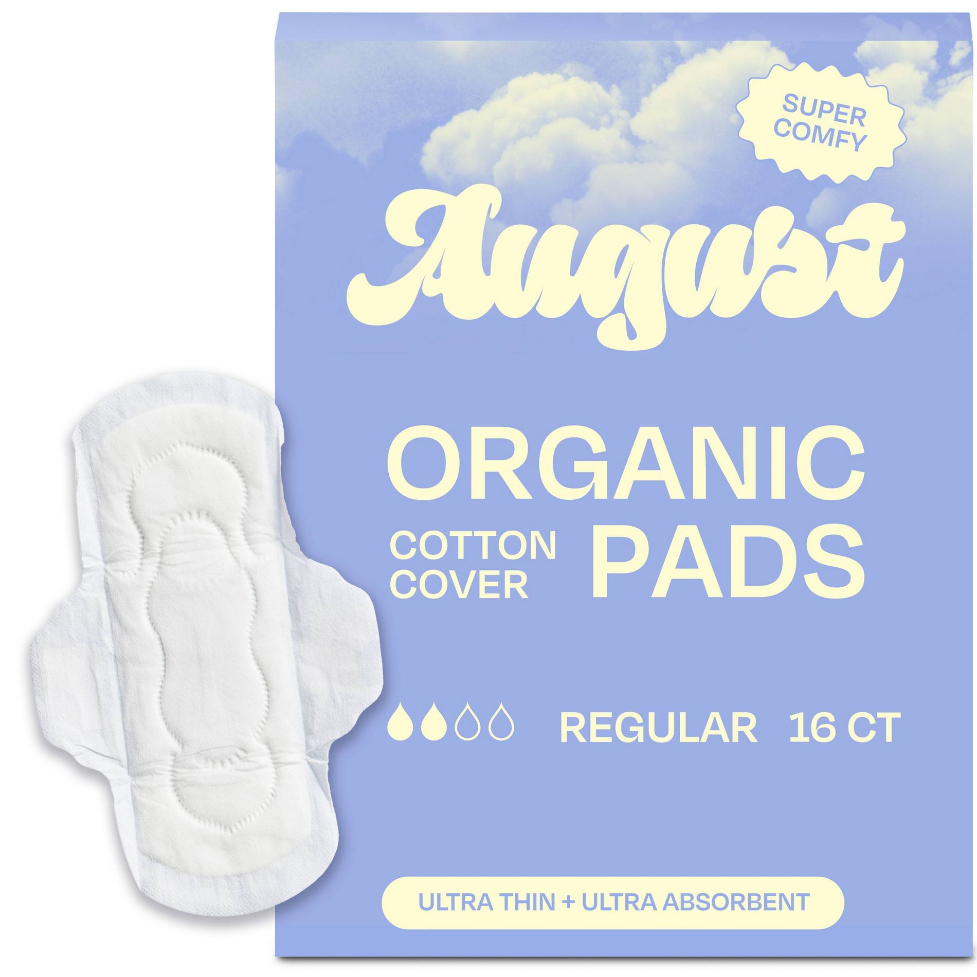 Its August Regular Pads - 16ct