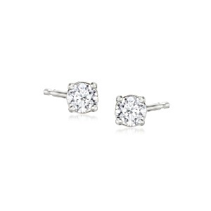 Ross-Simons 0.20 ct. t.w. Lab-Grown Diamond Stud Earrings in Sterling Silver - 1 of 4