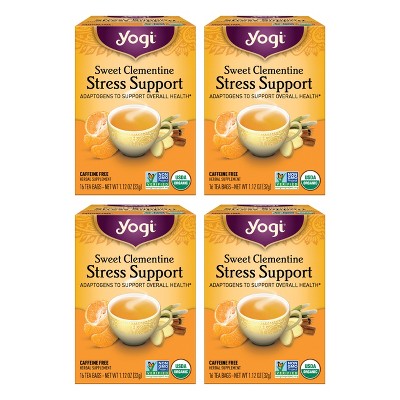 Yogi Tea - Sweet Clementine Stress Support -  64 ct, 4 Pack