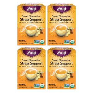 Yogi Tea - Sweet Clementine Stress Support -  64 ct, 4 Pack - 1 of 4