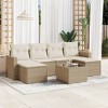 vidaXL Garden Sofa Set Beige PE rattan Large Modular Outdoor Sofa Set - 2 of 4