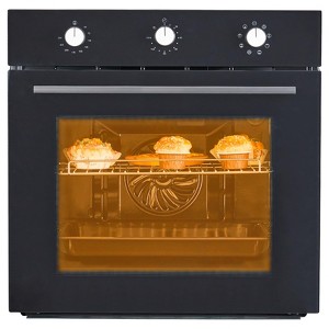 24" Single Wall Oven, 2.5 Cu. Ft Built-In Electric Oven with 8 Cooking Mode, 3-Layered Glass Door,3000W/240V Convection Built-In Oven with Safety Lock - 1 of 4