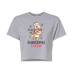 Women's - Winnie the Pooh - Full of Christmas Cheer Cropped Graphic T-Shirt - 1 of 4