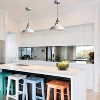 CLAXY Industrial Modern Pendant Light Kitchen Island White Barn - 2 of 4