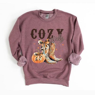 Simply Sage Market Women's Graphic Sweatshirt Coquette Fall Western Boots