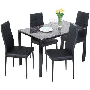 BestMassage Dining Table Set Modern 5-Piece Dining Room Table and Chairs - 1 of 4