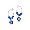 SHINE by Sterling Forever Sibyl Evil Eye Beaded Hoop Earrings - 3 of 3