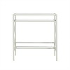 Holmes Metal/Glass Small Space Desk White - Aiden Lane - image 4 of 4