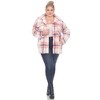 White Mark  Plus Size Plaid Shacket - 4 of 4