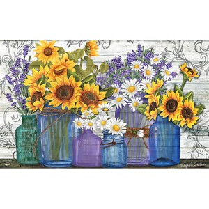 Briarwood Lane Doormat 30x18 Indoor Outdoor Rustic Sunflowers Summer For Summer Doormat - 1 of 4