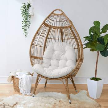 Sunnydaze Danielle Egg Chair Replacement Seat and Headrest Cushions -  Beige, 6 - Kroger