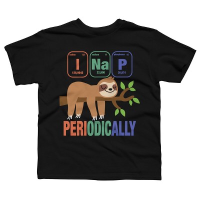 Boy's Design By Humans Funny Science Sloth i Nap Periodic Sloths Lovers By yargic T-Shirt