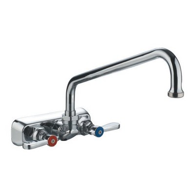 ALFI Heavy Duty Wall Mount Utility Faucet with Extended Swivel Spout and Lever Handles