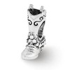 Black Bow Jewelry Sterling Silver with White Crystals Cowgirl Boot Bead Charm - 2 of 4