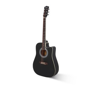 TopComfy Toy Guitars and String Instruments Notch Spruce Panel Matte Edging Folk GuitarBagWith Accessories For Kids, Black, 41.34"*19.09"*5.51" - 1 of 4