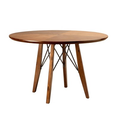 Clark Round Dining Pub Table Pecan