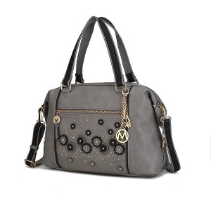 MKF Collection Francis Tote Women's handbag 3-D flowers with Keychain by Mia K - 1 of 4