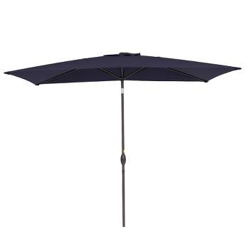 10' x 6.5' Fade-Resistant Canopy Patio Umbrella with Tilt Adjustment - Wellfor