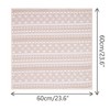 INSPIRE CHIC Women's Geometric Printed Cotton Linen Lace Trim Square Scarves 1Pc - 3 of 4