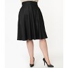 Unique Vintage Women's Plus Retro Style High Waist Vivien Swing Skirt - 2 of 4