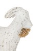 Carved Goat Decorative Accent White Wood & Jute by Foreside Home & Garden - 3 of 4
