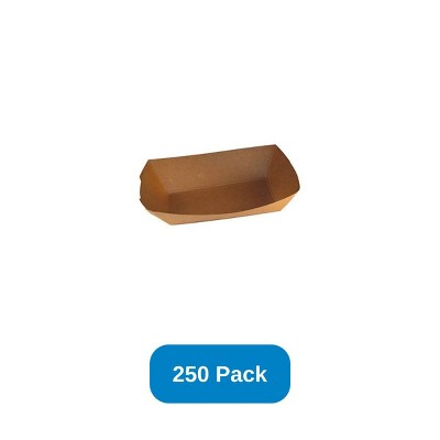 Speciality Quality Packaging #300 3lb Kraft Paper Food Tray Bulk Compostable Made In USA - Pack of 250
