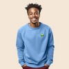 Dalix Alien Embroidered Fleece Crewneck Long Sleeve Sweatshirt Mens - 2 of 4