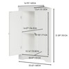 FONTOI Floor Corner Cabinet with 2 Doors & Adjustable Shelves, Narrow Cabinet Organizer for Bathroom, Kitchen, Living Room, White, 12.4"*31.89"*23.62" - 3 of 4