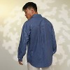 Campus Sutra Men Men's Lapis Blue Candy-Textured Shirt - 4 of 4