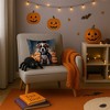Tramull Halloween Throw Pillow, 14x14 Inch Machine Washable Indoor Outdoor Decorative Pet Pillow - 3 of 4
