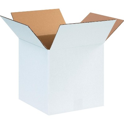 SI PRODUCTS 12 x 12 x 12 Shipping Boxes White 25/Bundl 121212W