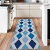 Coolmee Washable Area Rugs for Living Room, Vintage Retro Checkered Rugs Non Slip Ultra-Thin Low Pile Foldable Floor Carpet for Bedroom - 2 of 4