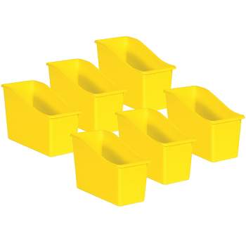Teacher Created Resources® Yellow Plastic Book Bin, Pack of 6