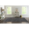 HomeStock Hi Lo Trellis Blue & Grey 8x10, Transitional, Power Loomed - 2 of 4