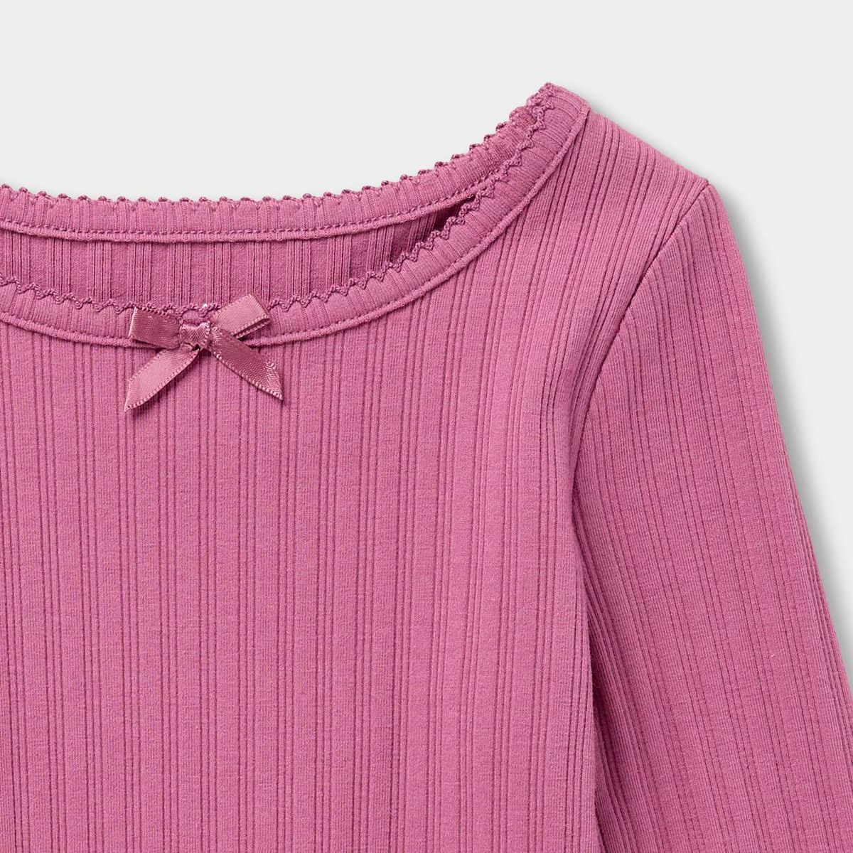 Toddler Girls' Ribbed Long Sleeve T-Shirt - Cat & Jack™ - thumbnail 3