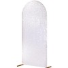 7.2/6.6/6 ft Sequin Wedding Arch Cover Spandex White Arch Backdrop Stand Cover for Party,Birthday, Baby Shower,Ceremony Banquet Decor (No Arch Stand) - 2 of 4