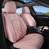 Coverado Car Seat Covers Front and Rear Faux Leather Seat Protector Accessories Universal Fit Most Vehicles - 2 of 4