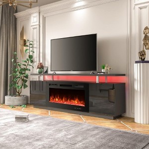 Target tv stand with fireplace online